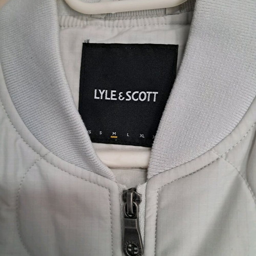 Lyle&Scott bomber jacket M light gray blue new