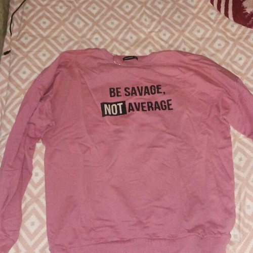 Pink Woman pink sweatshirt used, size M