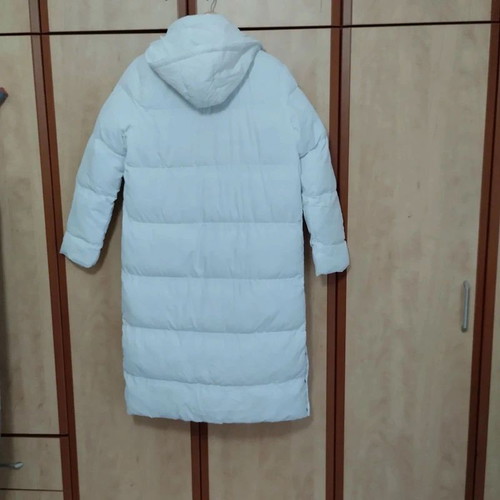 Splendid long white puffer coat elegant, new, size M