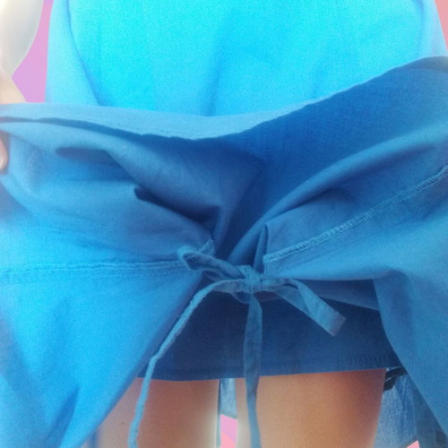 ASOS Blue Strapless Dress like new, size S 36