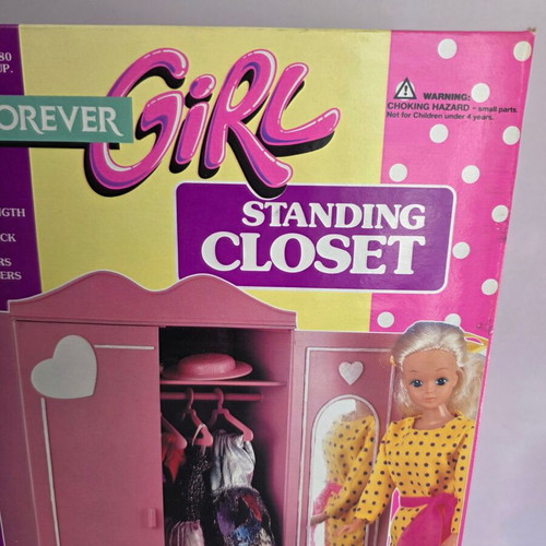 Forever Girl Standing Closet doll clothes wardrobe