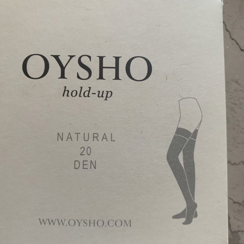 Oysho hold-up stockings nude color, new, set of 4