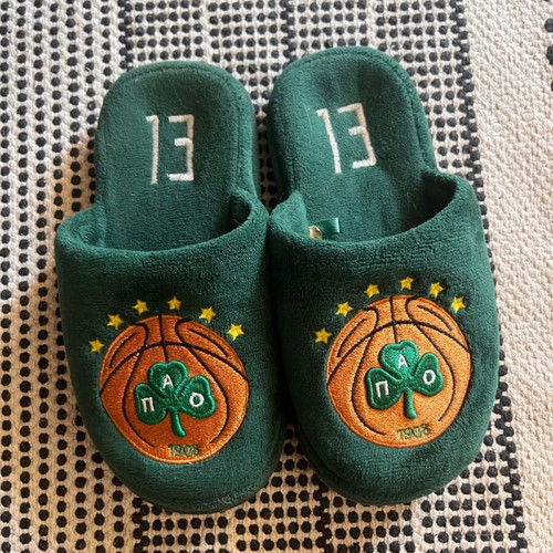 Panathinaikos anatomical home slippers for child size 29-30 like new