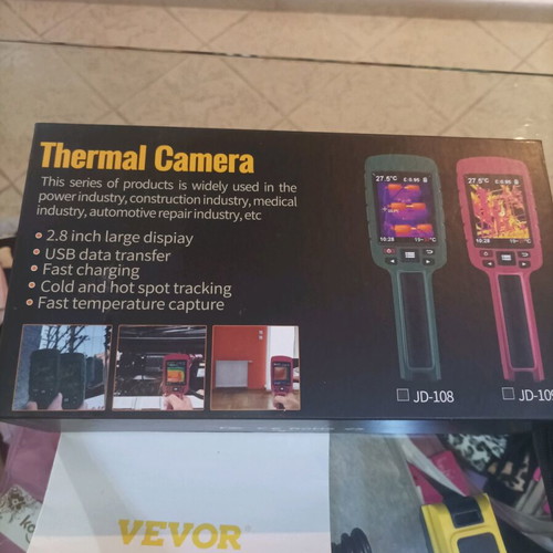 Κάμερα θερμικής απεικόνισης VEVOR 60x60 με έγχρωμη οθόνη 2,8 ιντσών και κάρτα SD καινούργια