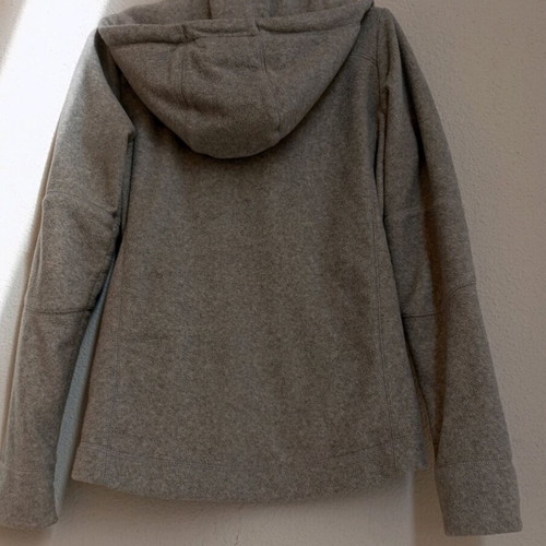 H&M fleece jacket gray with hood, like new, size S