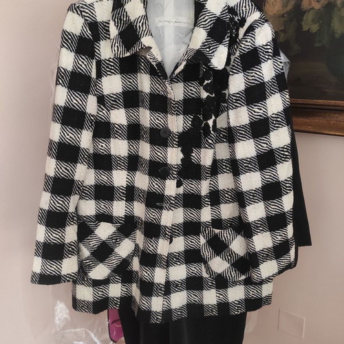 Vintage Hania Romion checked coat jacket new, size M-L