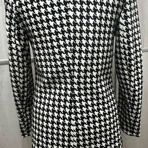 Black and white suit new one size with silver buttons