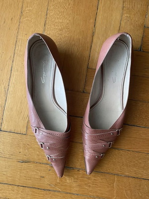 Chaniotakis ballerinas used, size 38, rotten apple color