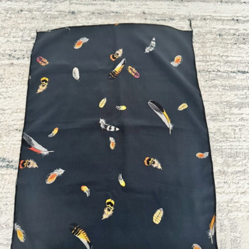 Women's scarf used dark blue