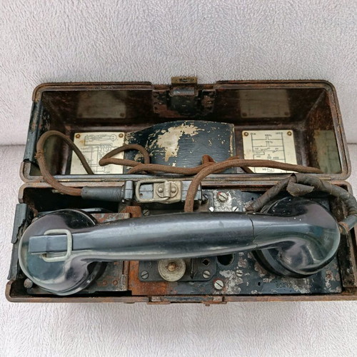 German military field telephone used