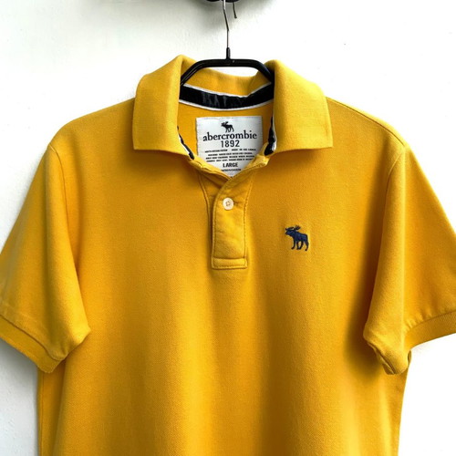 Abercrombie & Fitch Kids Polo Shirt Yellow Used Size L