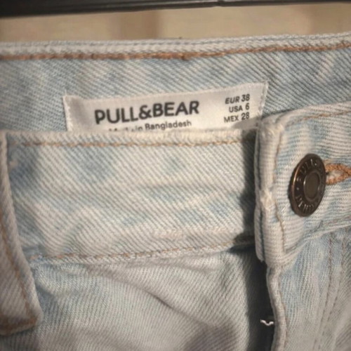 Pull & Bear denim shorts, blue turquoise, size M 38 10