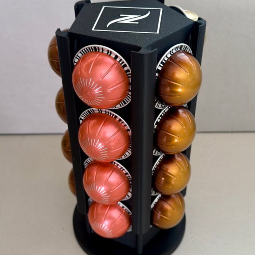Rotating coffee capsule holder compatible with Nespresso Vertuo new