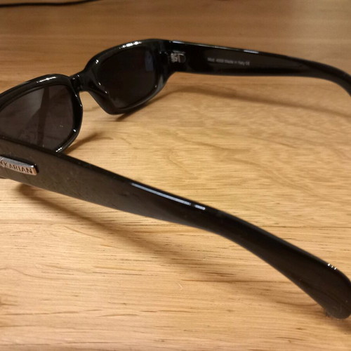Black sunglasses in modern design new, Made in Italy