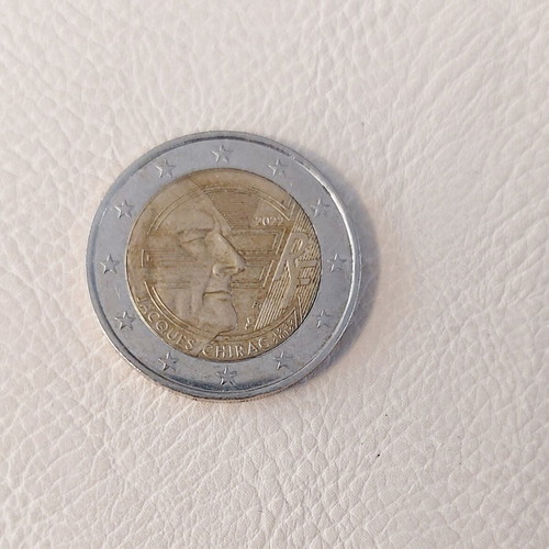 Commemorative 2 Euro Coin 2022 Jacques Chirac France like new