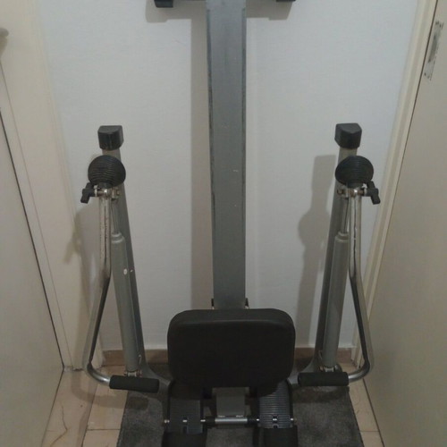 Rowing machine used, folds easily for storage