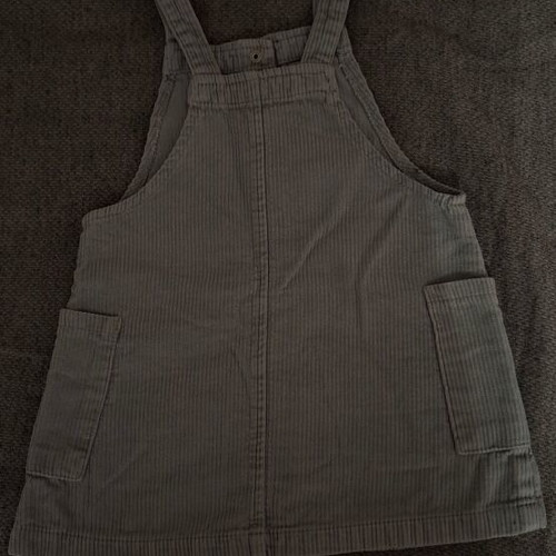 Zara corduroy salopette like new, size 3-4 years, gray and blue