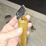 Vintage T9 beard and mustache trimmer new, golden dragon