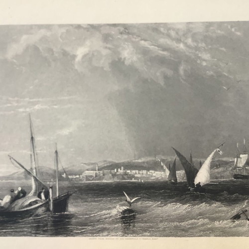 Chalcography 1840 City and Port of Bona used