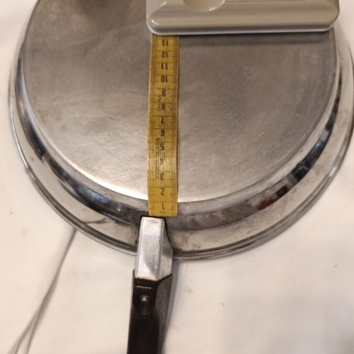 Vintage Stainless Steel Frying Pan 23cm with AMC Visiotherm Lid like new