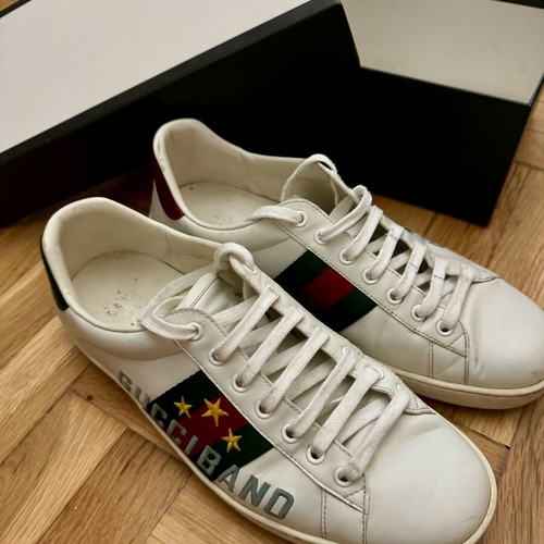 Gucci Ace Gucciband sneakers used, size EU 42, white