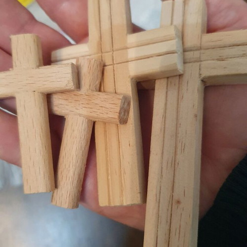 Handmade crosses new from 85-year-old craftsman, set of 4