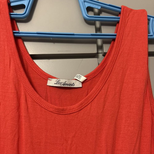 Maxi summer dress Les Amants coral, like new, size Small
