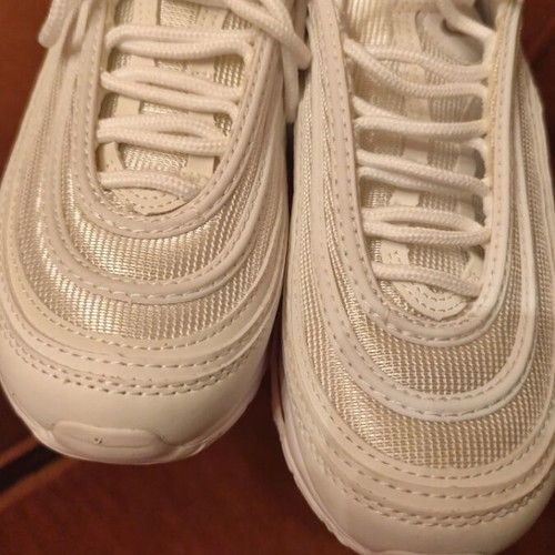 Nike Air Max 97 αθλητικά μεταχειρισμένα, μέγεθος 37,5, άσπρα
