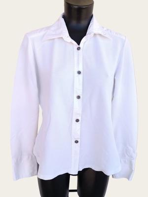 White elastic long-sleeve shirt used, size L