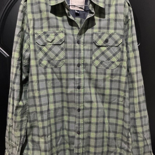 Bershka Checked Shirt like new, size M, multicolored green
