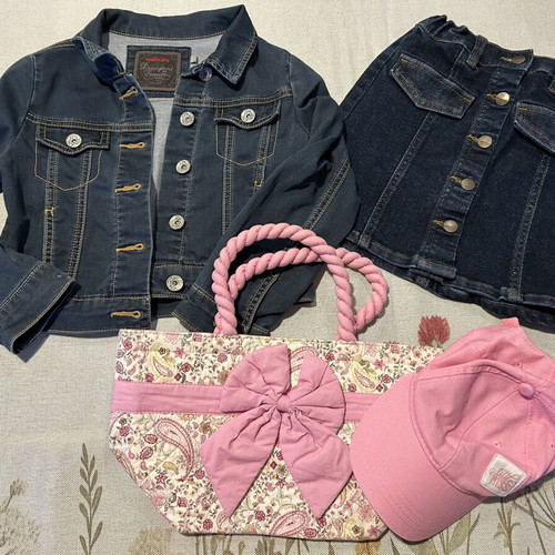 Girls' clothing and accessories lot, size 110-122 cm, 5-7 years