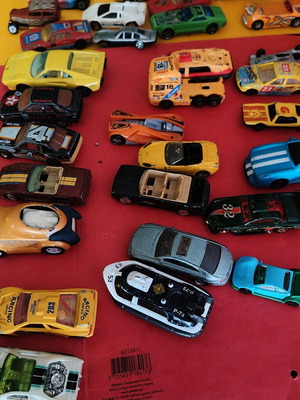 Toy cars used, all together