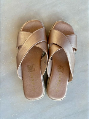 Rose gold flats size 38 new