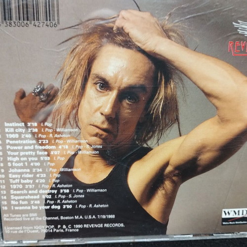 Iggy Pop Live At The Channel Boston M.A. 1988 CD like new, rock