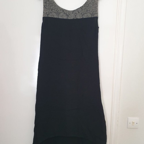 Black midi dress with lace detail Badila new