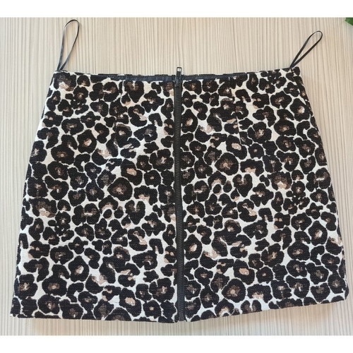 Mini leopard skirt Topshop used, A-line, with zipper