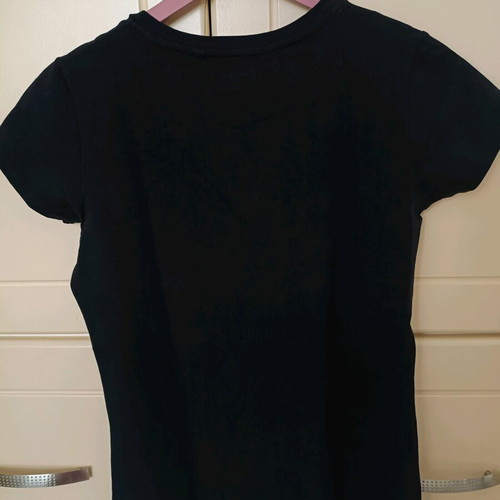 Guess women's black short-sleeve blouse like new size M