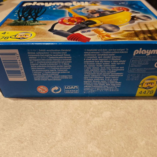 Playmobil 4478 deep water exploration submarine sealed, 2007