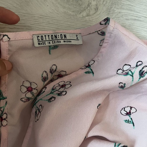 Women's jumpsuit like new, pink floral, size S/M