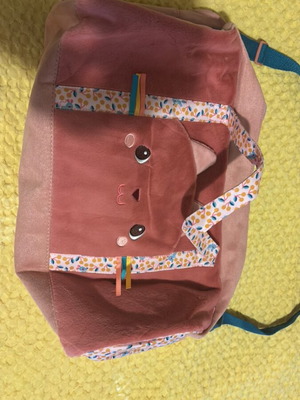 Fuzzy shoulder bag pink, like new