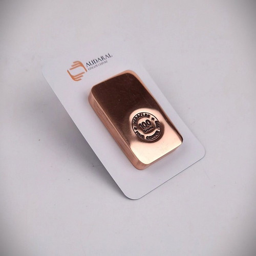 Investment copper bar 999 pure 100 g with certificate new