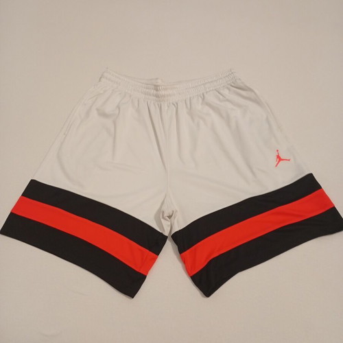 Jordan athletic shorts, white and red, XXL, new