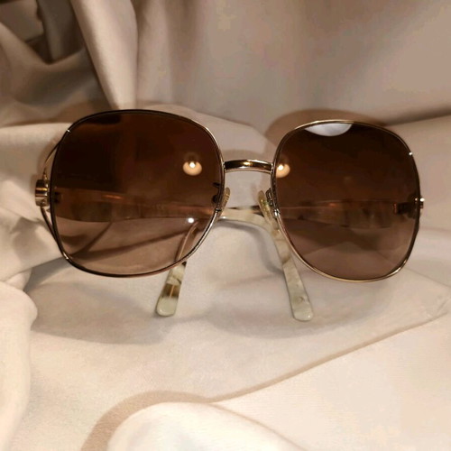 Salvatore Ferragamo sunglasses used, brown degrade lens with case