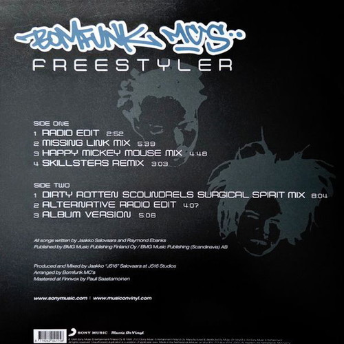 Bomfunk MC's Freestyler vinyl record new, electronic