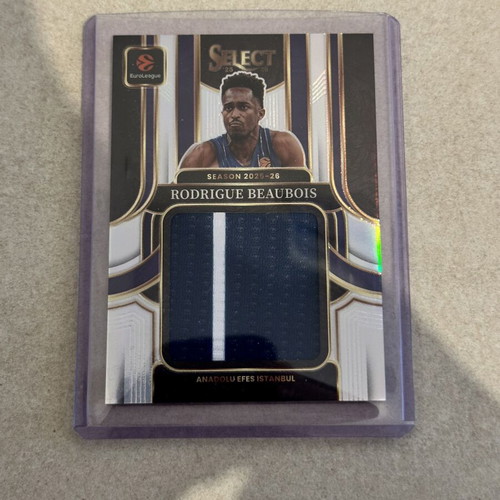Rodrigue Beaubois Jumbo EuroLeague Swatches Patch Relic 2025-26 Panini Select