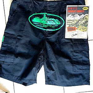 Corteiz Guerillaz 21' Cargo Shorts Black/Green