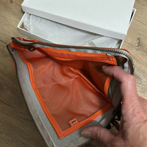 Camper orange wristlet bag 14x22 new