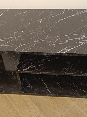 Lowboard with Black Marble Look TV Stand like new