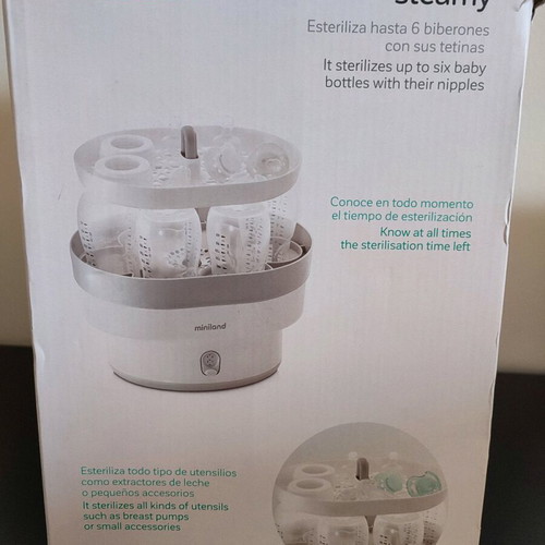 Miniland baby sterilizer like new without tongs