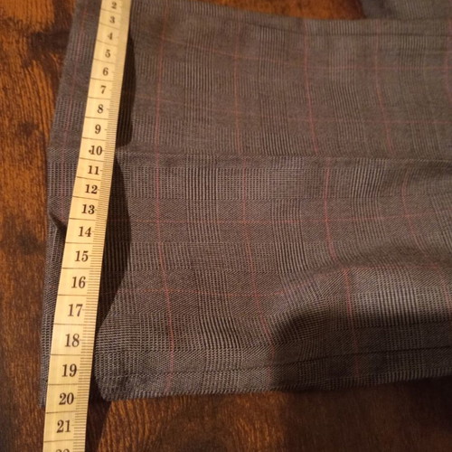 United Colors of Benetton straight gray checked pants new, size IT 44